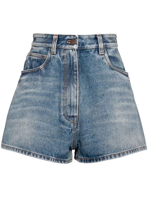 prada damen shorts|prada denim shorts.